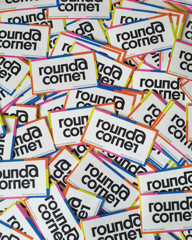 Sticker mit roundacorner Logo